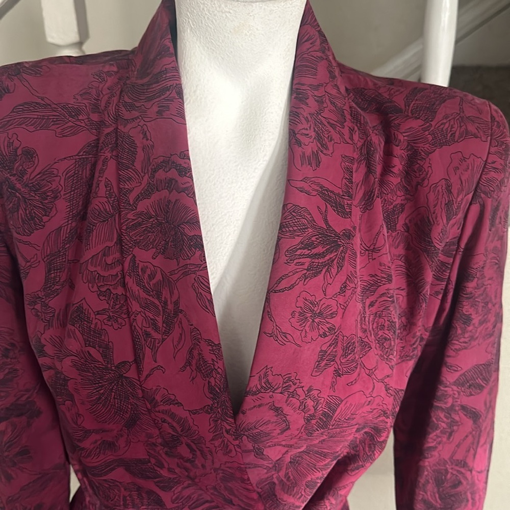 Vintage Liz Claiborne Petite Dress 100% Silk Size 8 - Picture 2 of 3